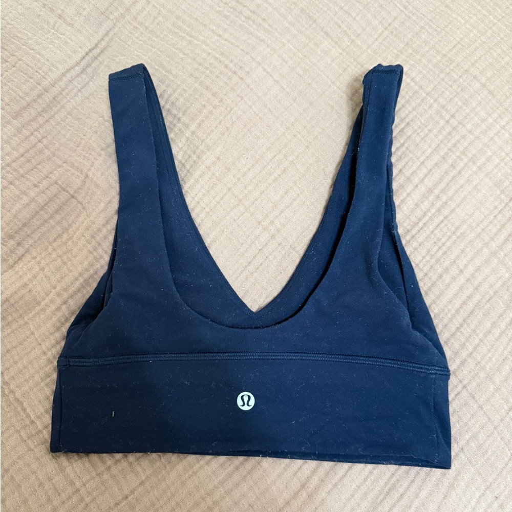 Lululemon Align V-Neck Bra in True Navy